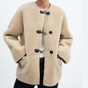 Mango Faux Shearling Coat